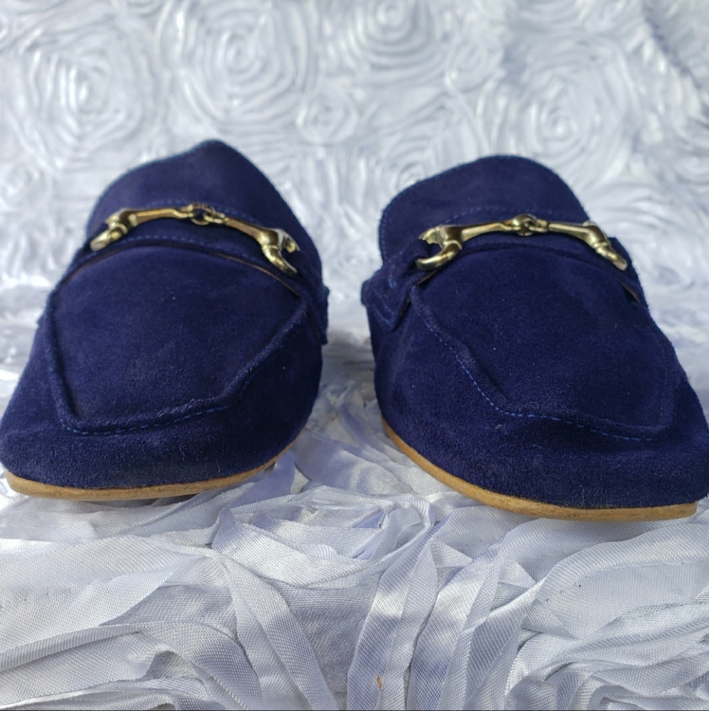 Steven By Steve Madden Rilee Blue Suede Muel Sz 8 - Picture 4 of 8